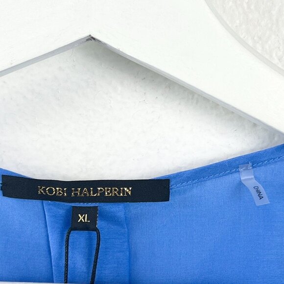 NWT Kobi Halperin Fatima Cinched-Sleeve Blouse Size XL - Picture 9 of 11